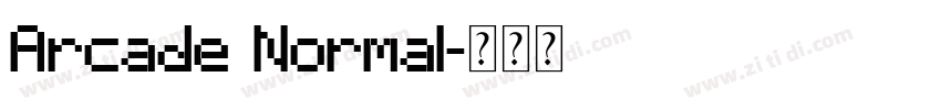 Arcade Normal字体转换